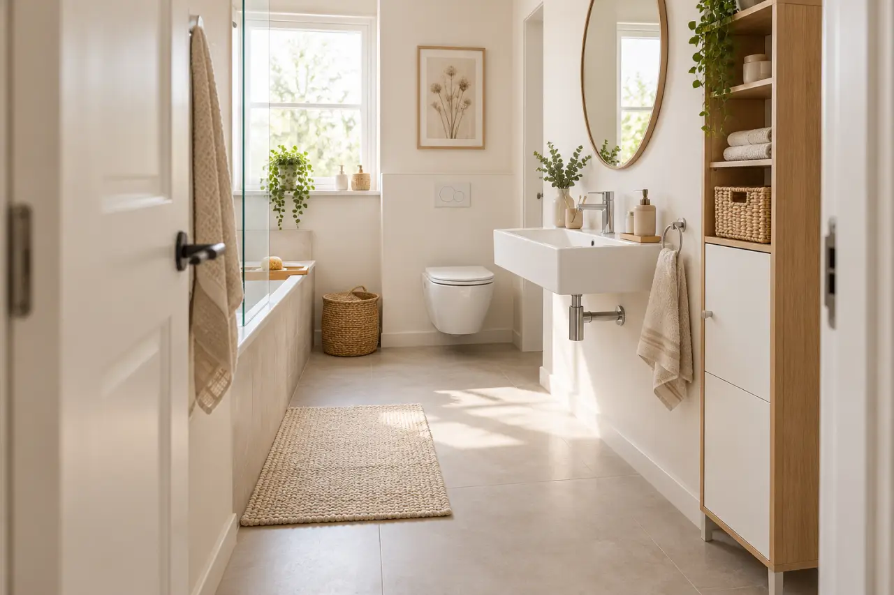 Petit meuble de rangement salle de bain : gagner de la place sans bloquer le passage