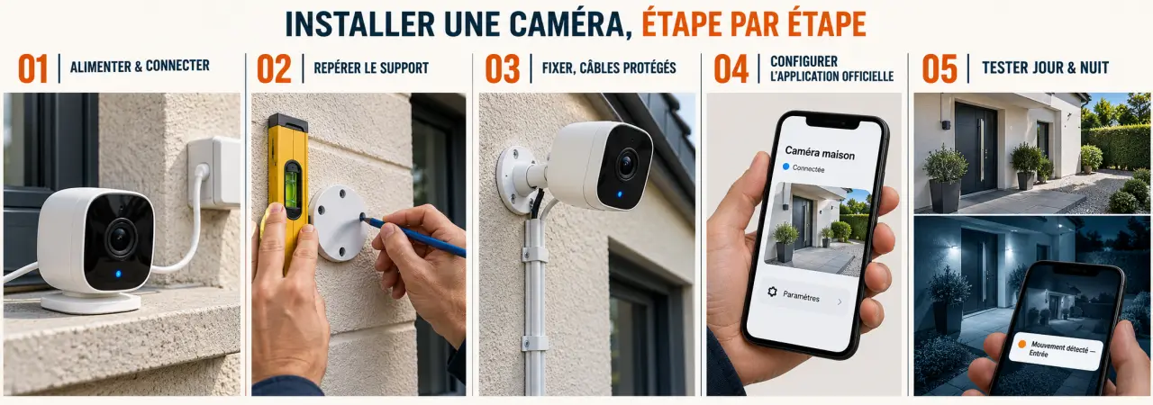 Étapes d’installation et de configuration pour intégrer une caméra de surveillance dans sa maison