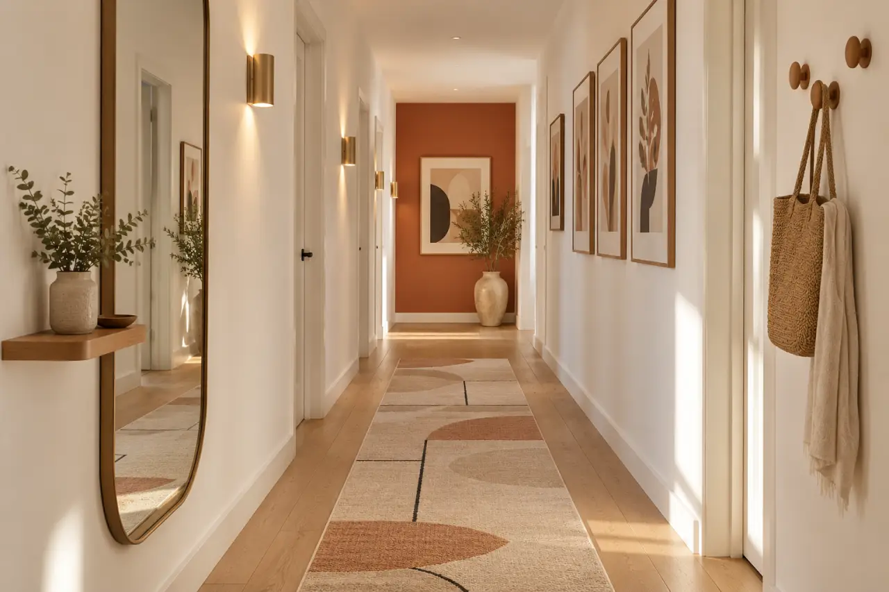 Idée déco pour un couloir long : casser l’effet tunnel sans encombrer le passage